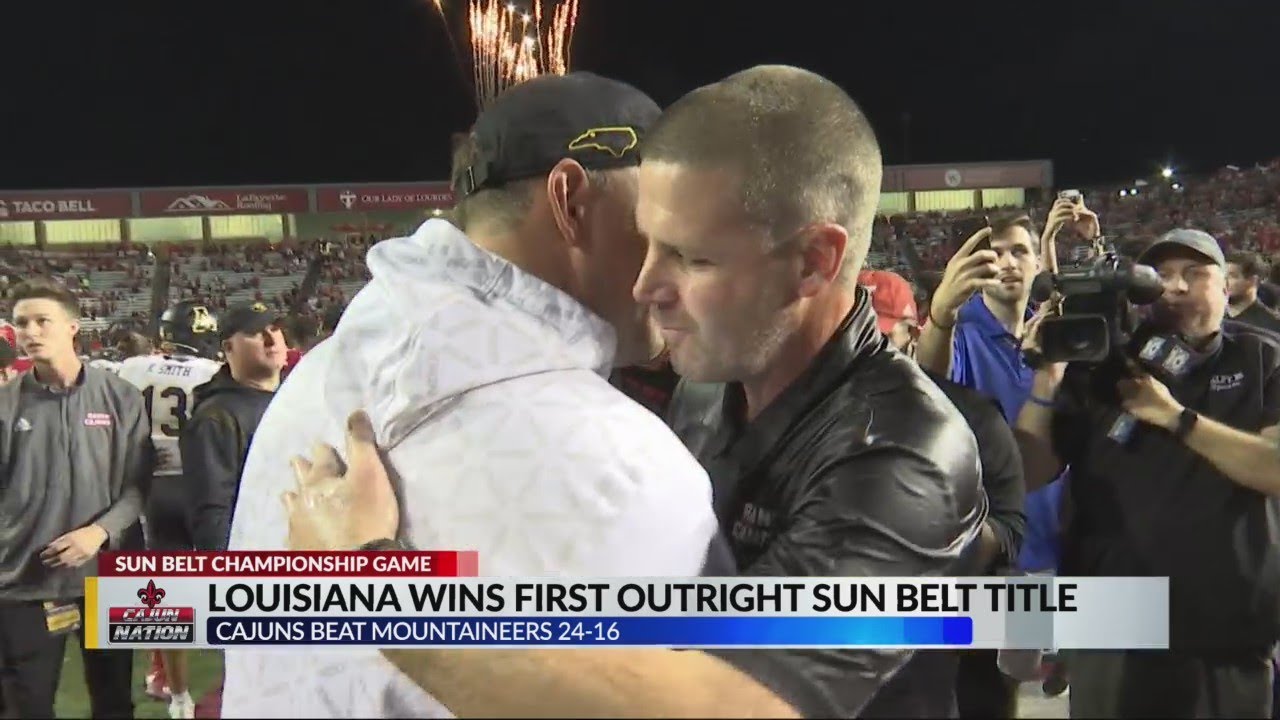 'Dream come true' as UL football celebrates first outright Sun Belt title