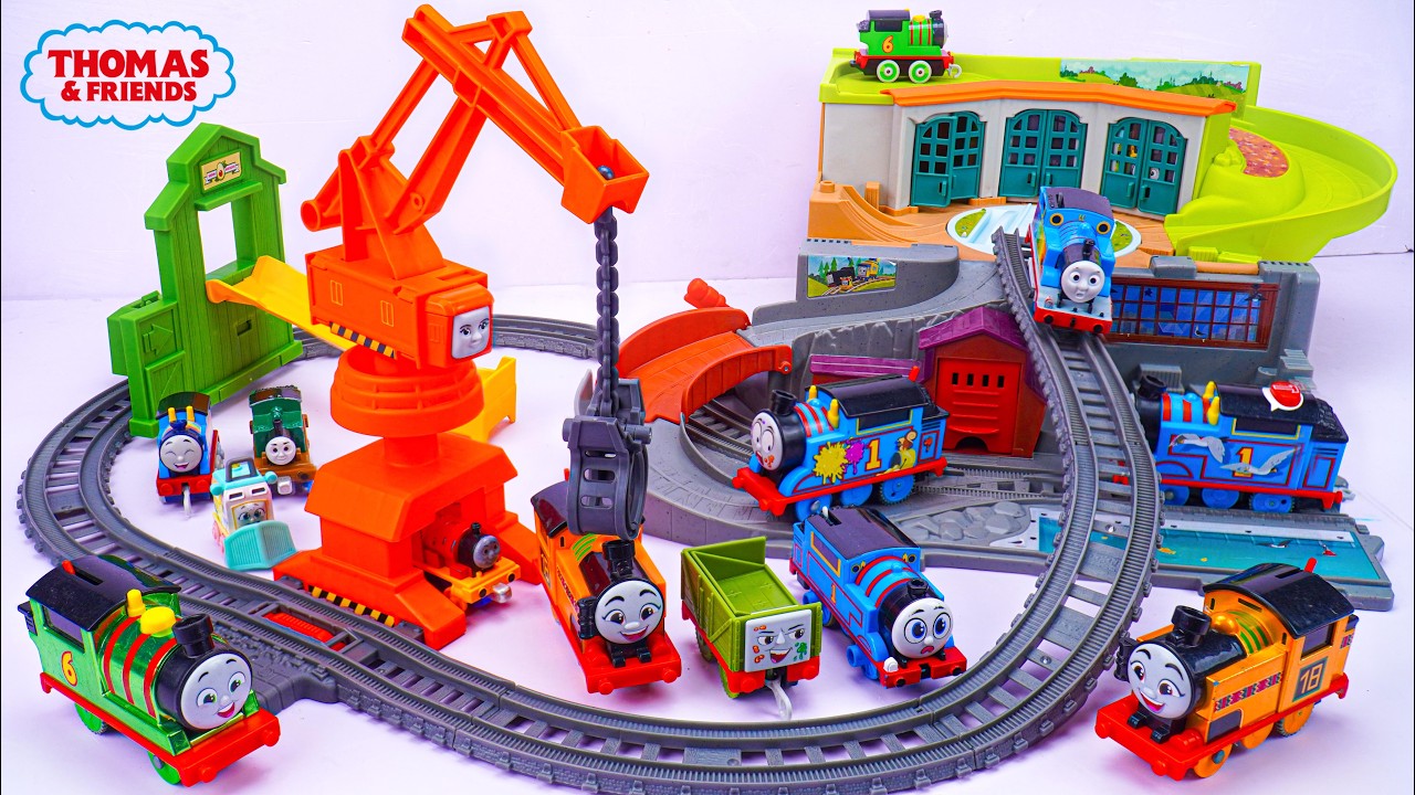 🚂💙 Thomas & Friends Track Toys Collection ASMR | Thomas & Friends Sodor Take-Along Portable Playset