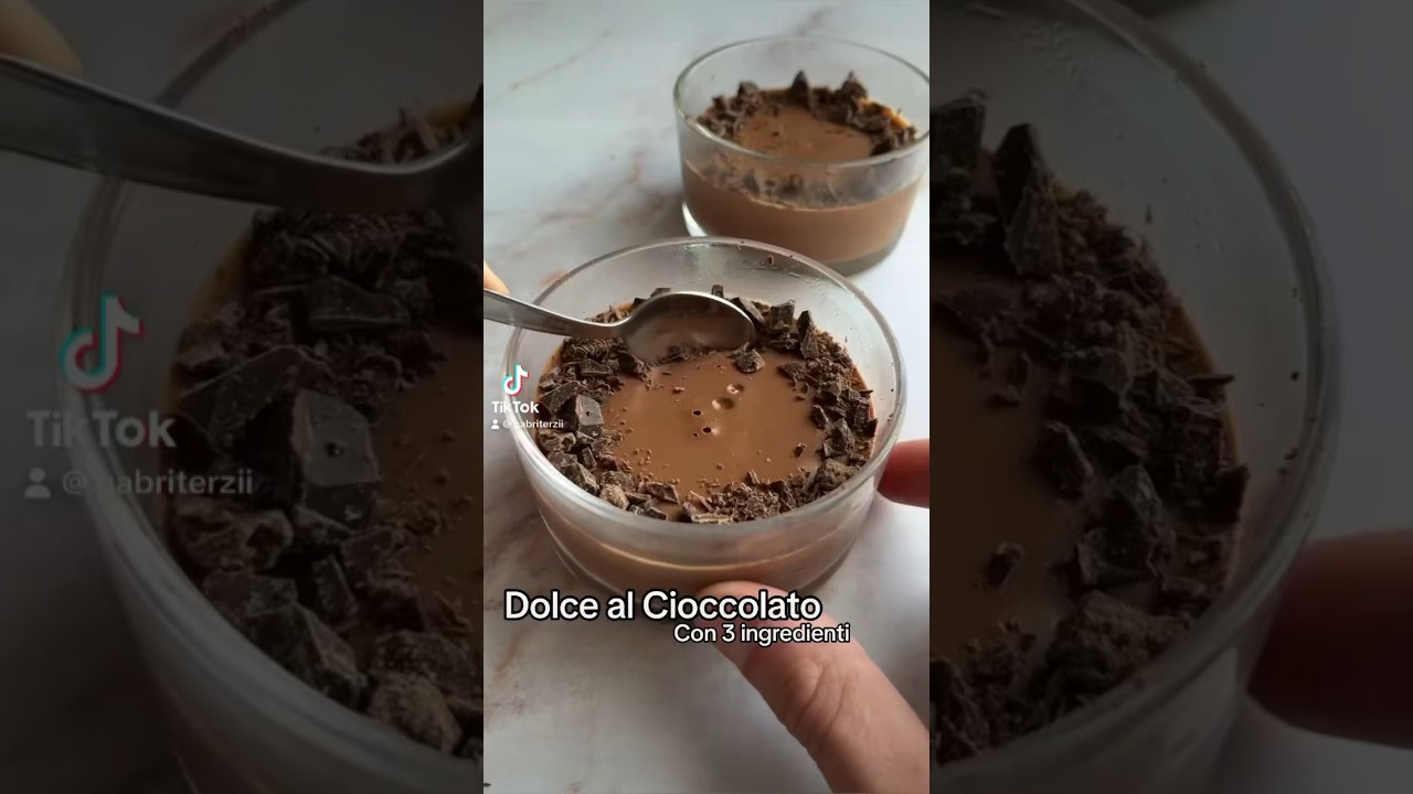 DOLCE CON 3 INGREDIENTI ricetta su ig: gabriterzi #cioccolato#ricette#dolci