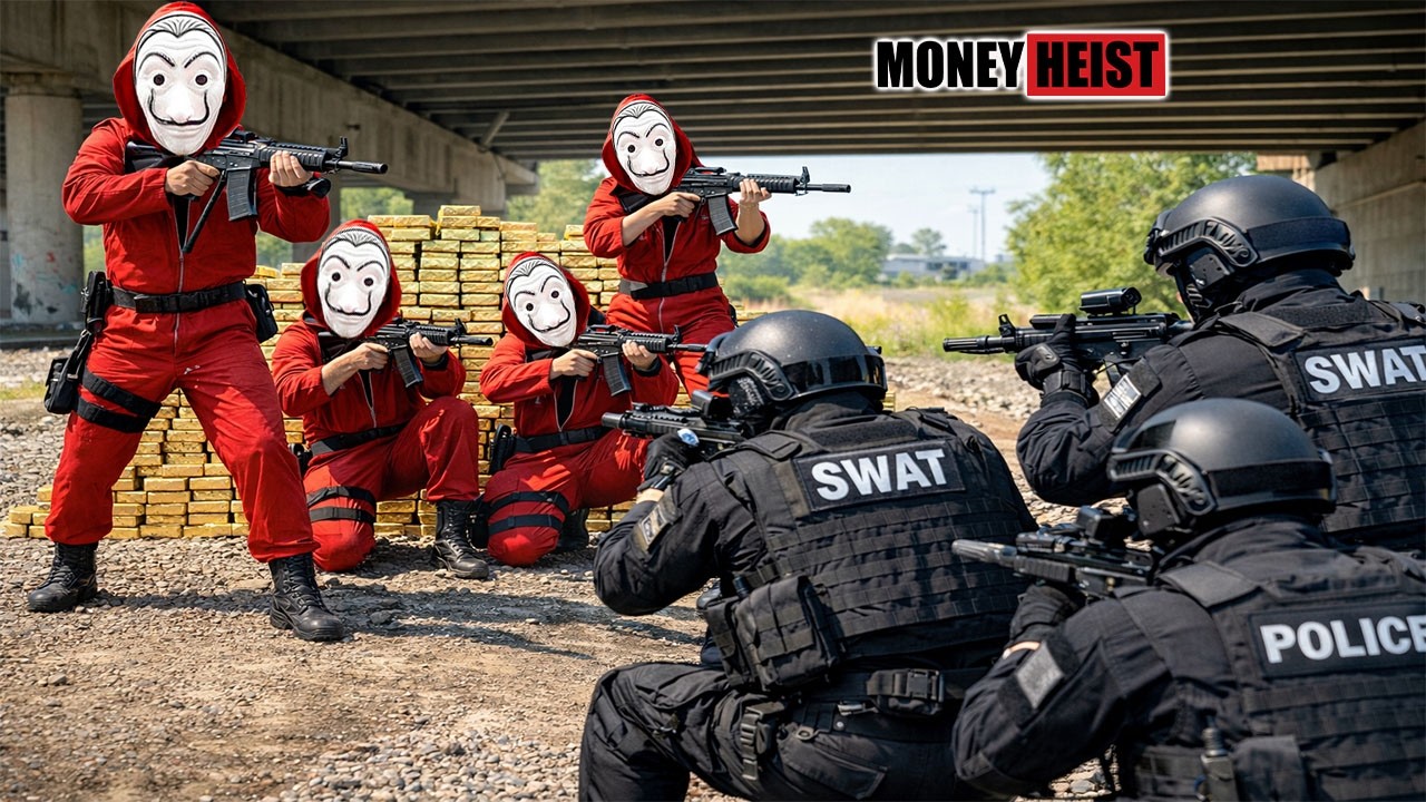 ARKOUR VS MONEY HEIST: Bad guy raids police base to grab money and escape | Epic POV