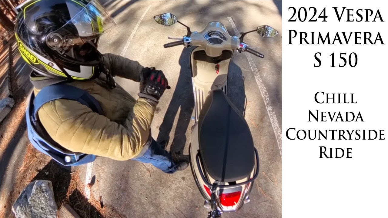 2024 Vespa Primavera S 150 | Scooter Chill Ride | Old Hwy 395 Northern Nevada Backroads