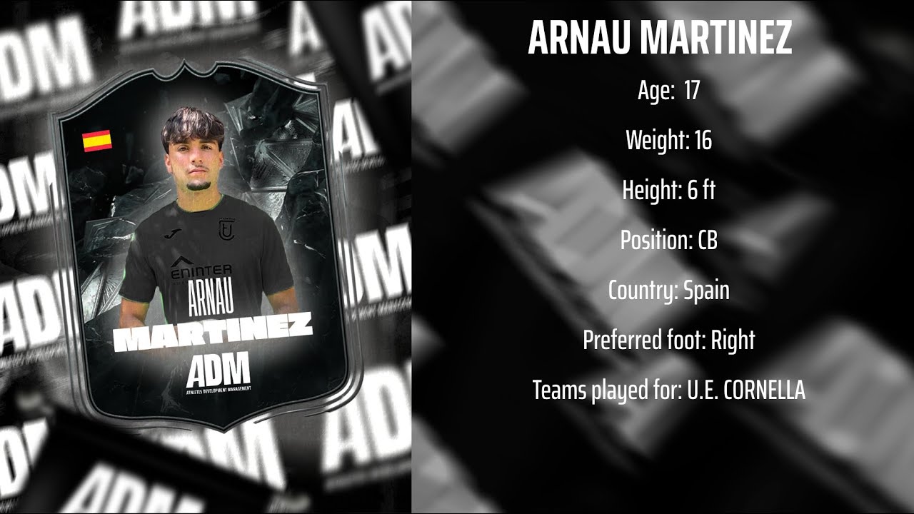 HIGHLIGHTS ARNAU MARTINEZ -  AVAILABLE FALL 2026