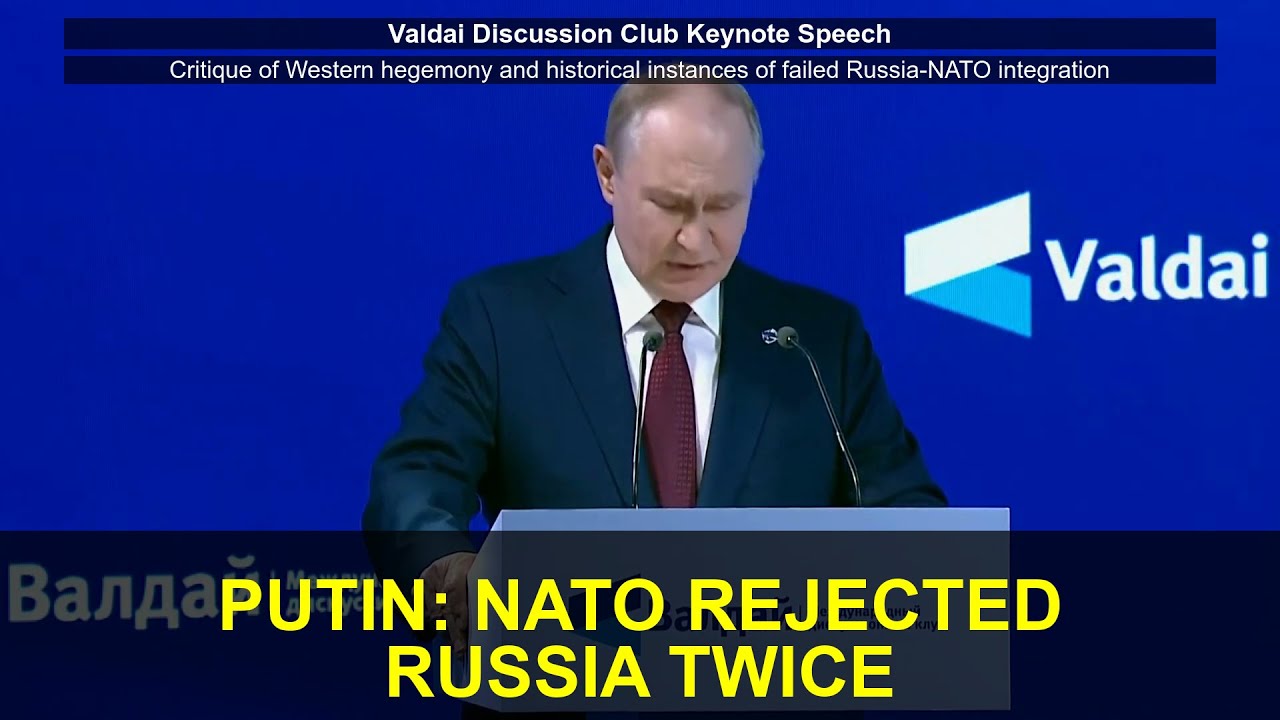 Putin ujawnia, że ​​NATO dwukrotnie odrzuciło Rosję: jak zachodnia hegemonia stworzyła wielowymia...
