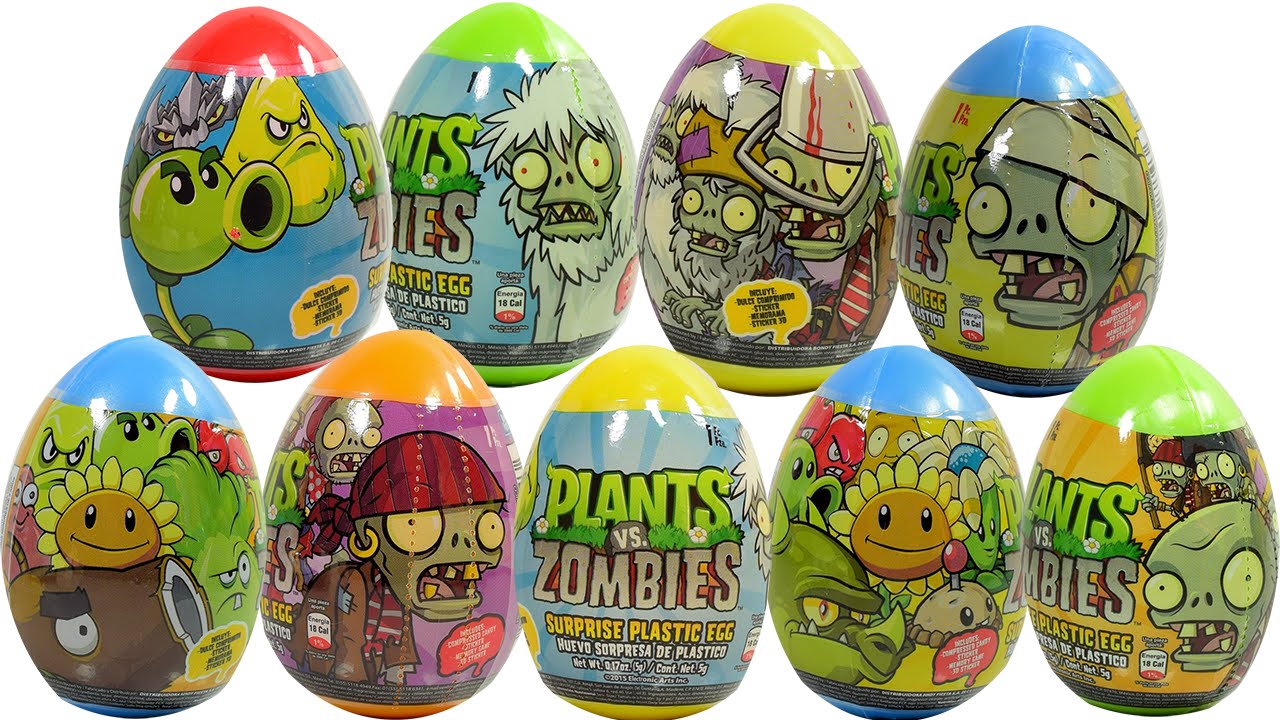 Plantas vs Zombies Huevos Sorpresa de plástico BondyFiesta | JuguetesYSorpresas