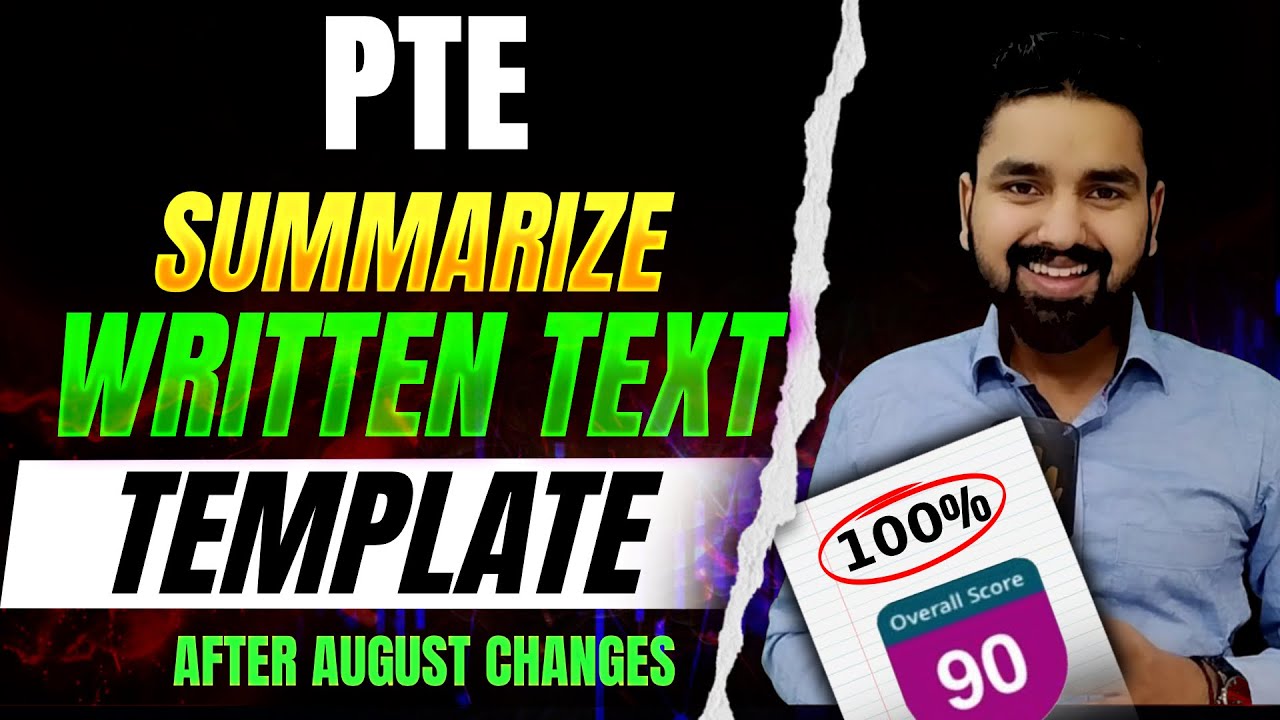 Summarise Written Text Template PTE | Forever PTE