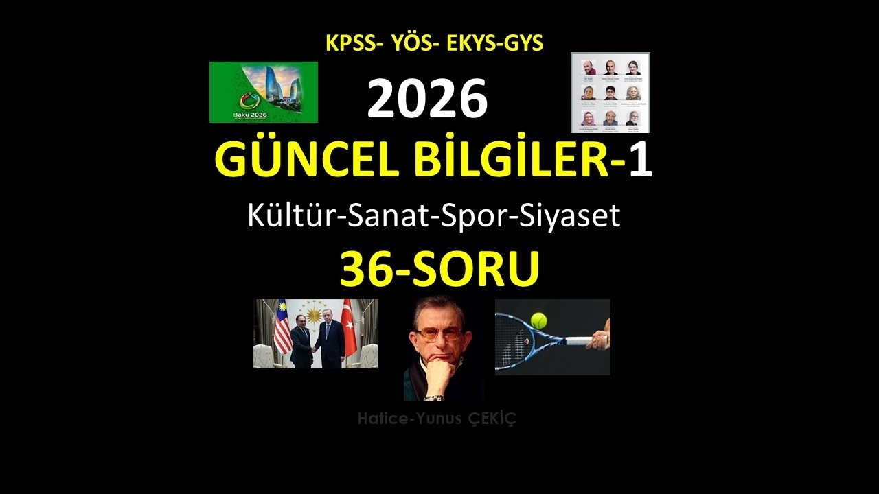 KPSS- YÖS- EKYS-GYS    2026 GÜNCEL BİLGİLER-1
