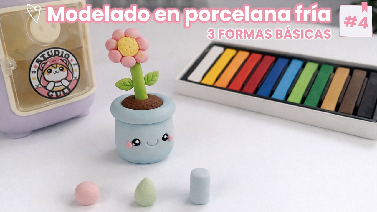 Curso de Porcelana Fría desde Cero | Clase 4: esfera, gota y cilindro | primeros modelados