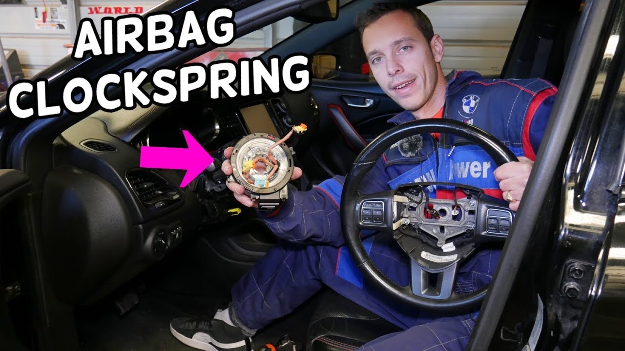 DODGE DART CLOCK SPRING REPLACEMENT REMOVAL. AIRBAG CLOCKSPRING