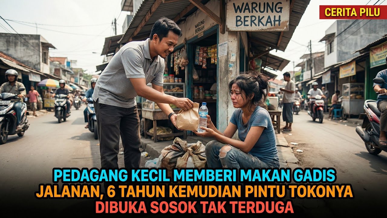 Pedagang Kecil Memberi Makan Gadis Jalanan, 6 Tahun Kemudian Pintu Toko Itu Dibuka Orang Tak Terduga