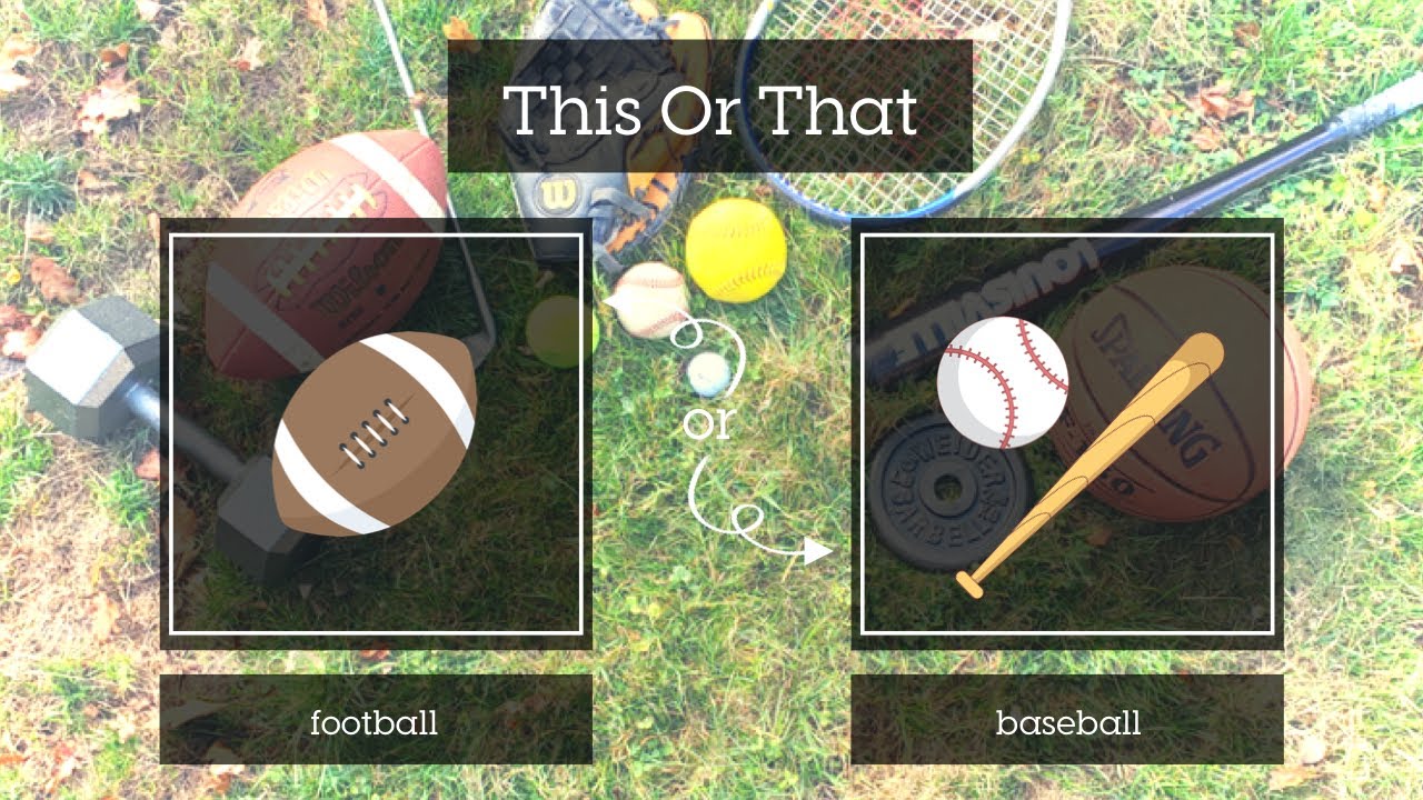 This or That? Sports #1 - Brain Break - Instant Activity - PE Warmup - Home Workout