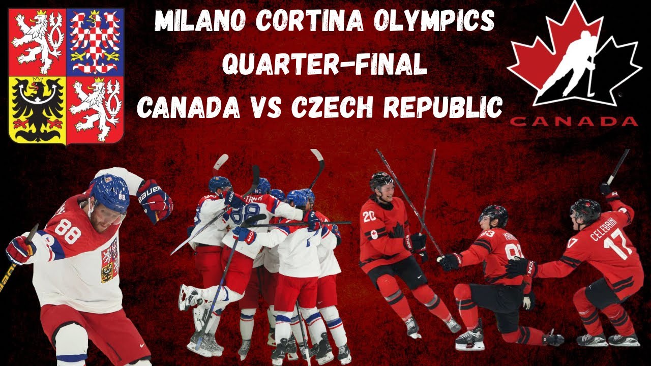 Canada vs Czech Republic Reaction|Milano Cortina Olympics Quarter-Final|CAN 4 CZE 3 (OT) 