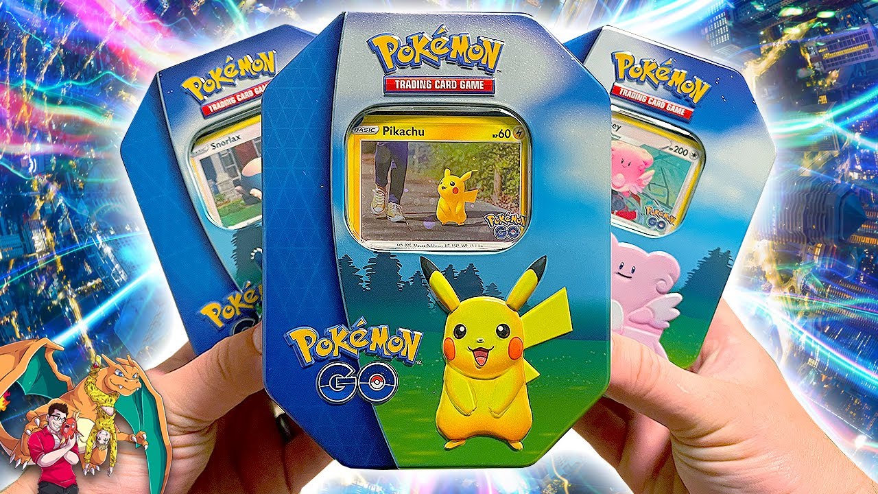 All 3 Pokemon GO TCG Tins Unboxing