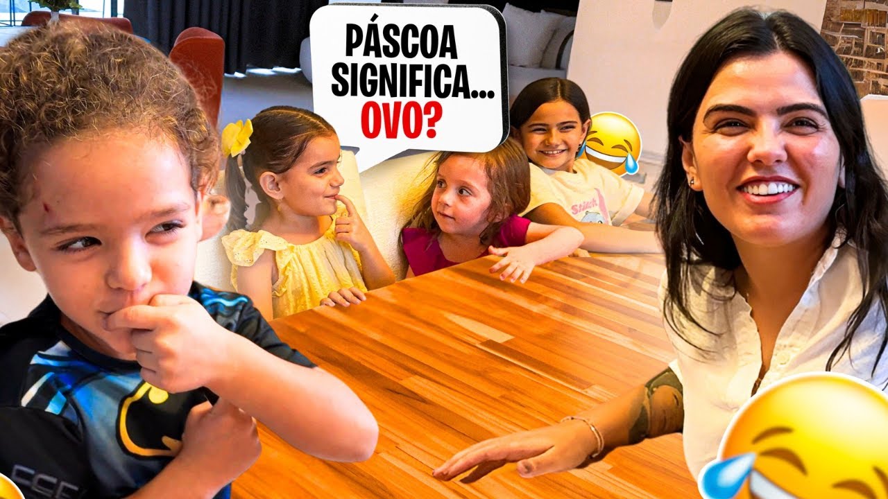 ENTREGANDO OS OVOS DE PÁSCOA PRAS CRIANÇAS