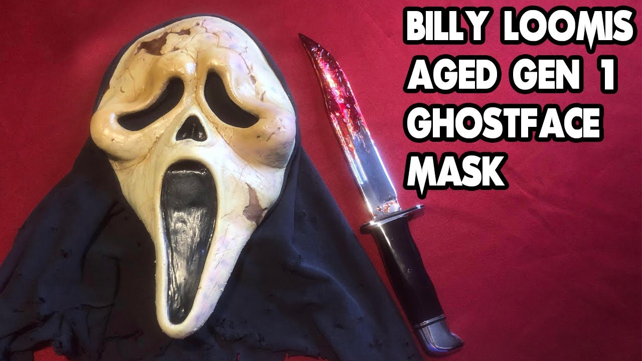 Aged Billy Loomis Gen 1 Ghostface Mask