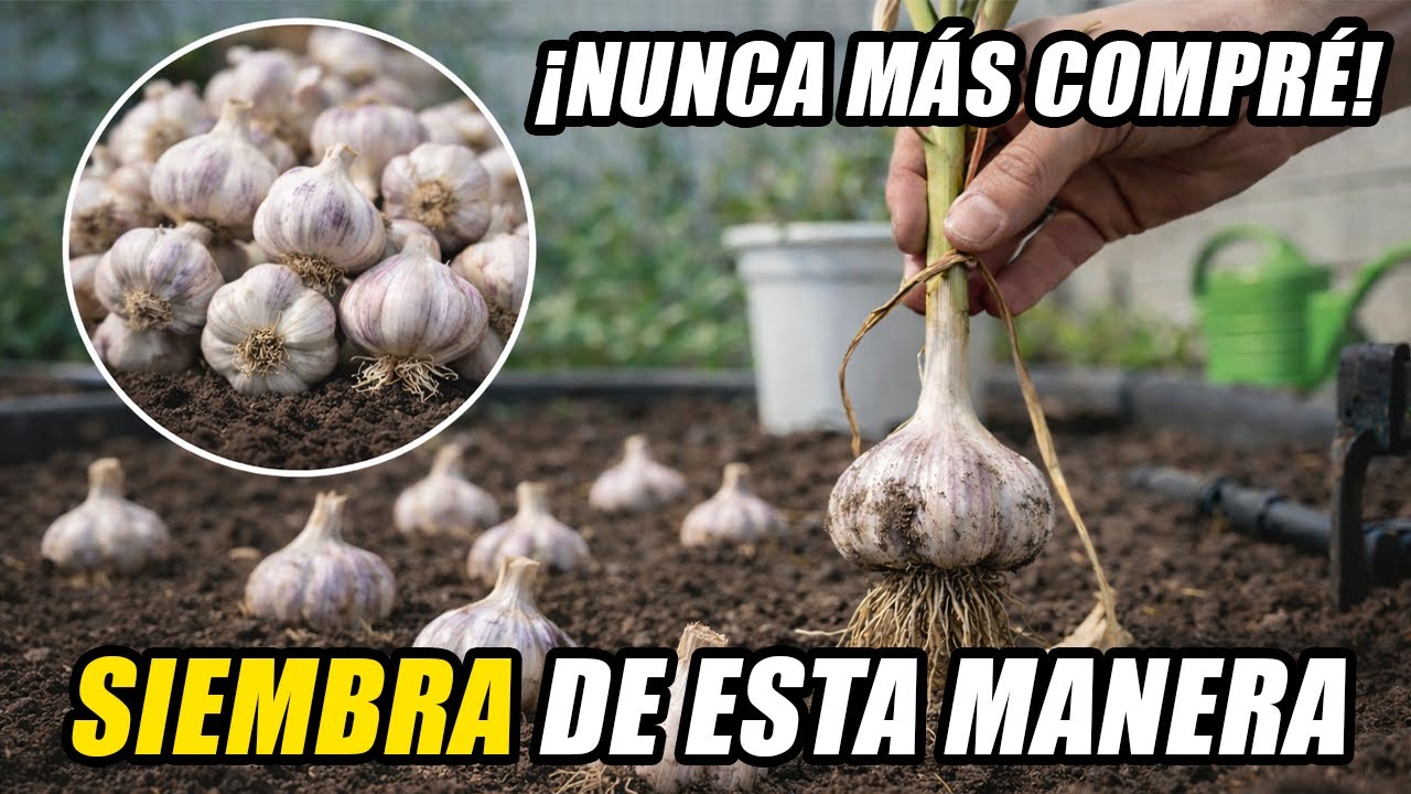 Siembra Ajo De Esta Manera: Suficiente Para 3 Años, Nunca Más Lo Compres!