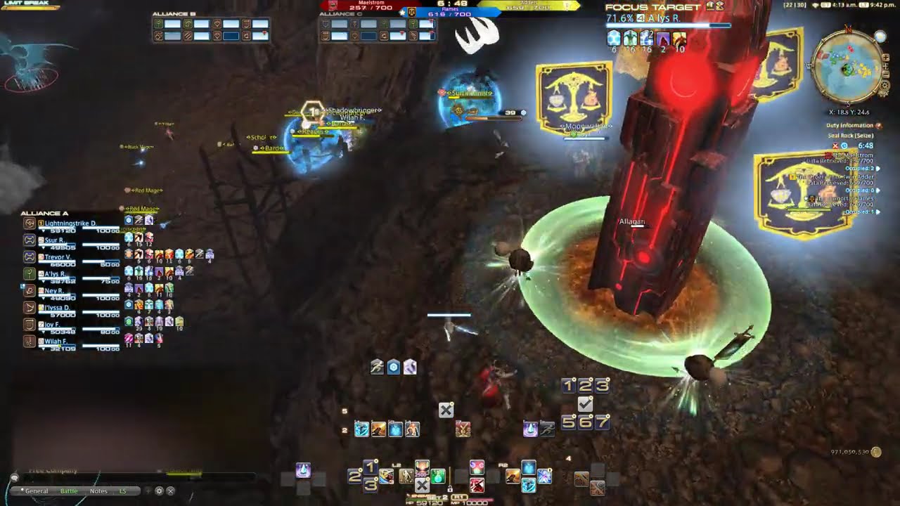 Frontlines FFXIV - Zantetsuken Samurai PvP LB 5x kill on stairs trap.