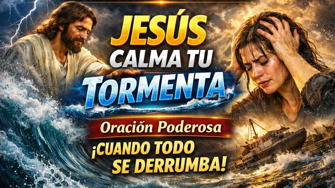 JESÚS CALMA TU TORMENTA 🌊 Oración Poderosa Cuando Todo Se Derrumba