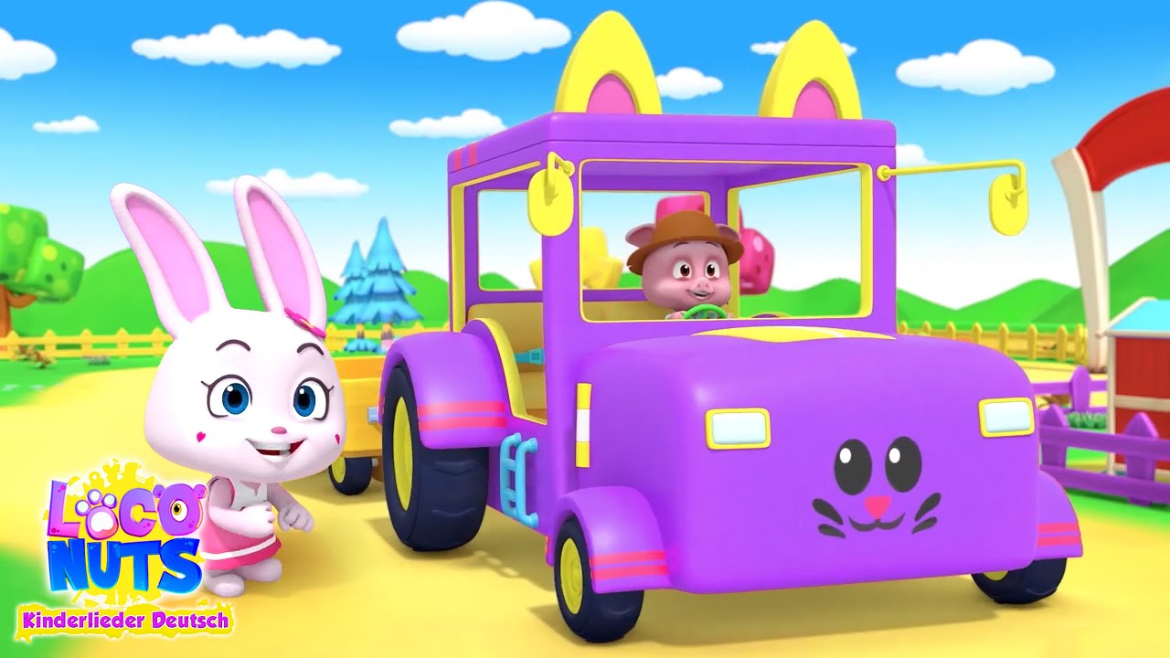 Loco nuts – Die Räder vom Traktor und mehr 🚜✨ Animierte Kinderreime