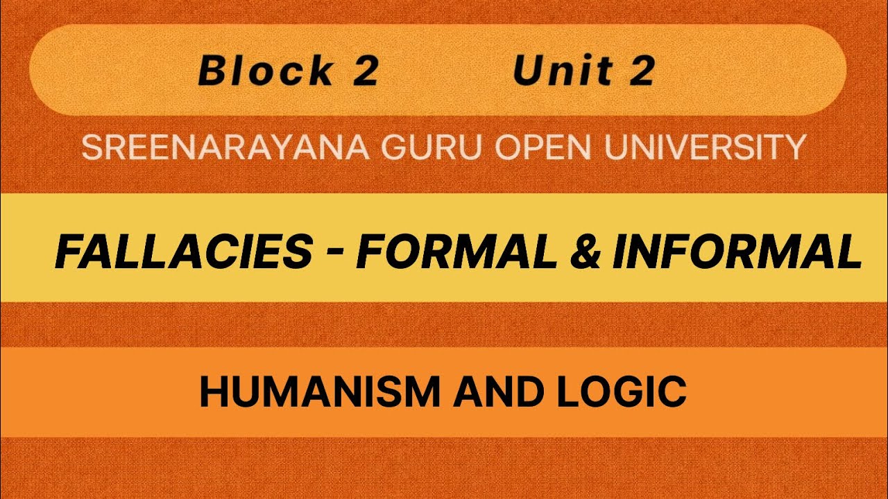 Логические ошибки | Формальные и неформальные логические ошибки | Гуманизм и логика | SGOU