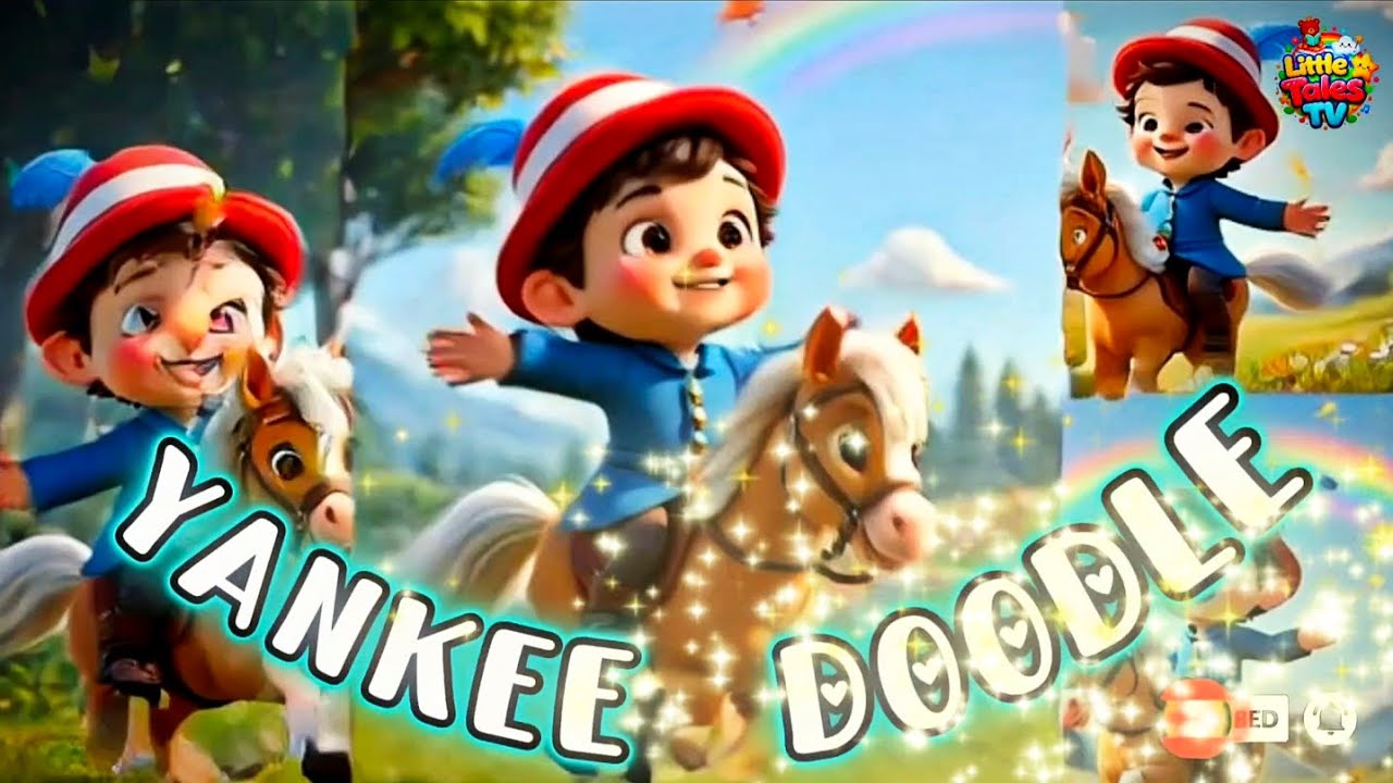 Yankee Doodle Nursery Rhyme | Complete Song | Kids Animated Rhymes | Complete Poem 