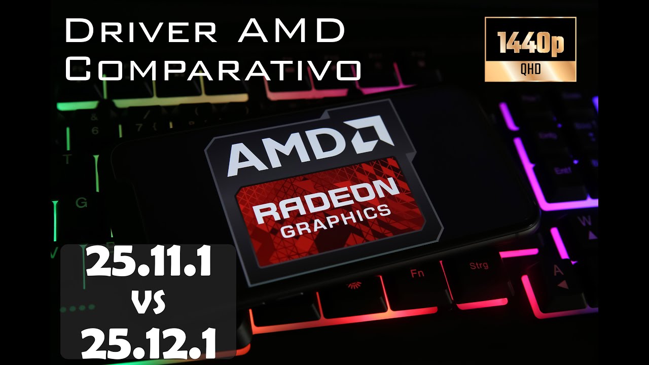 AMD Driver | Comparativo | 25.12.1 X 25.11.1 | 1440p | Windows 11 25H2 | RX 7900 XTX Nitro | 14900KS