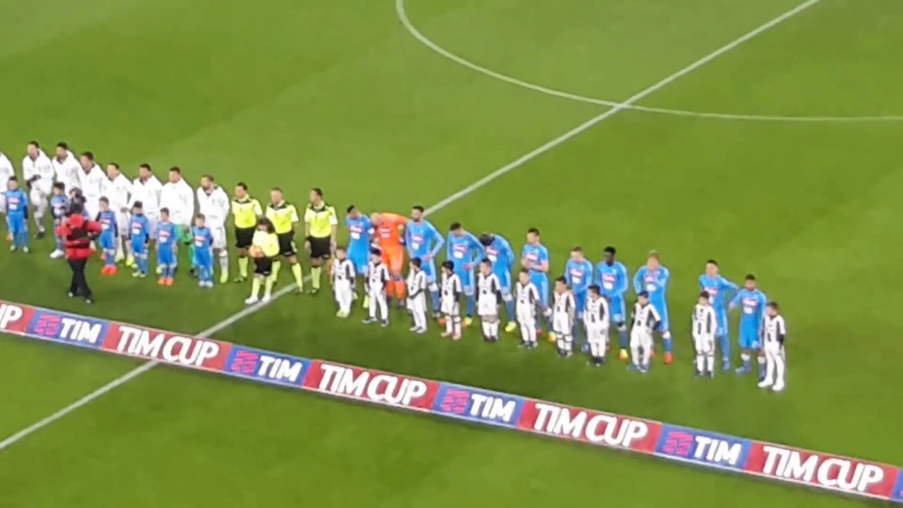 Juventus - Napoli Tim Cup Ingresso giocatori - Bimbi in campo