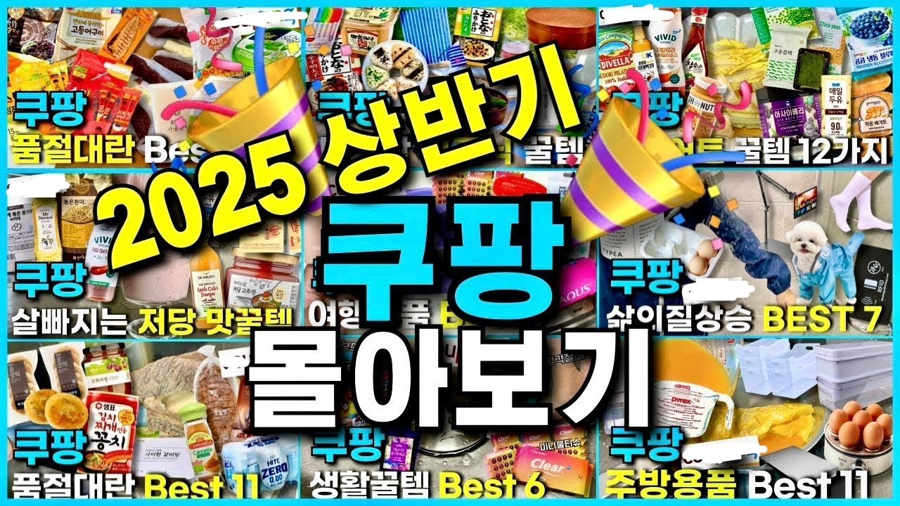 2025 상반기 품절대란 쿠팡 먹거리 꿀템 몰아보기.zip 🥗🥙