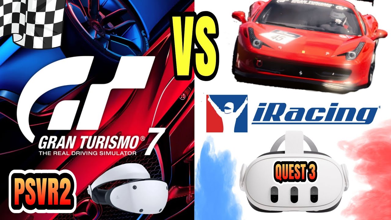 GT7 (PSVR2) против iRacing (Quest 3) — что лучше?