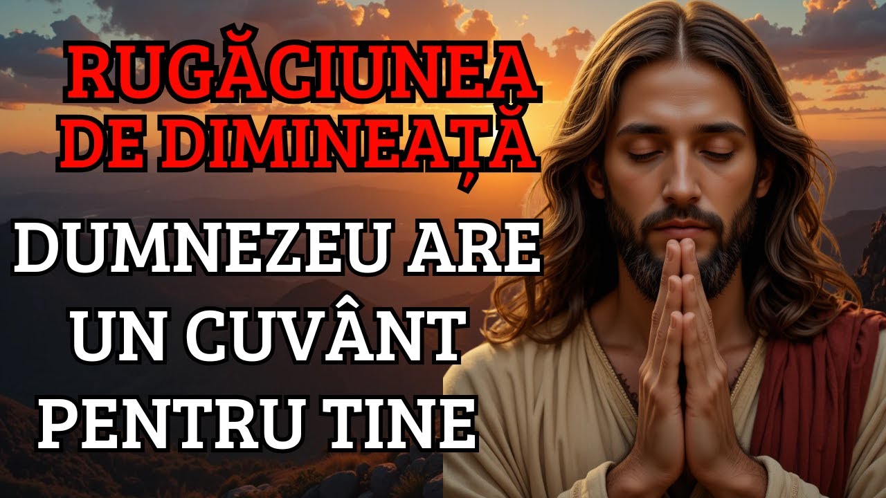 Rugăciunea de Dimineață de Azi – Dumnezeu Are un Cuvânt Pentru Tine