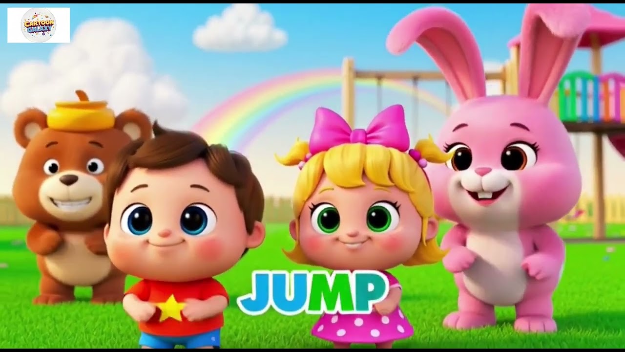 Clap Jump Wiggle   Fun Action Nursery Rhyme 3
