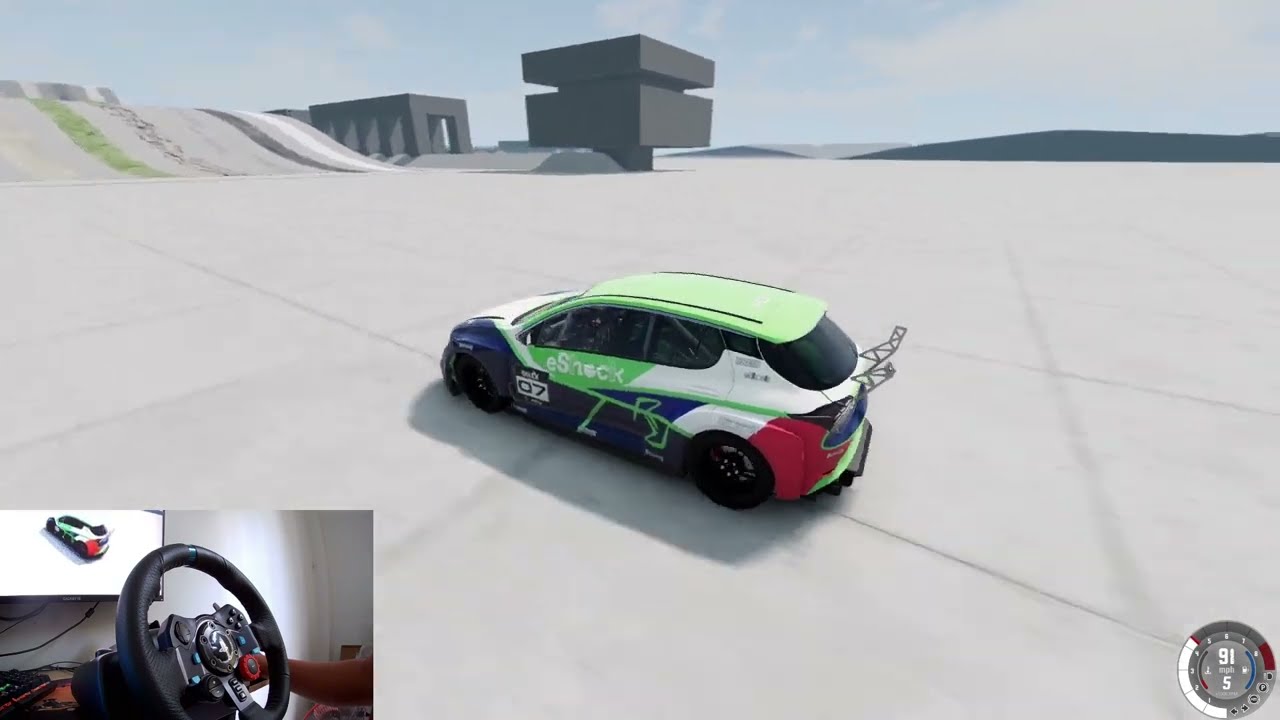 Logitech G29 Wheel Test Drive | BeamNg Drive
