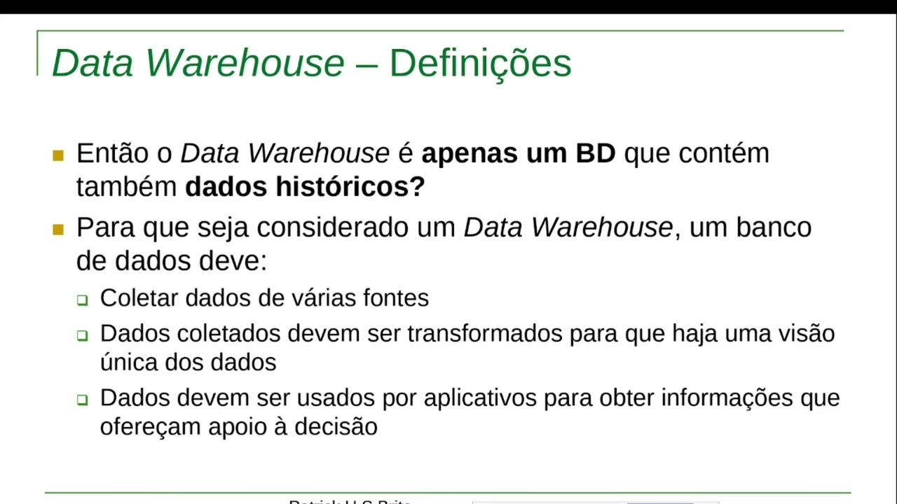 Características de um Data Warehouse - OLTP vs OLAP