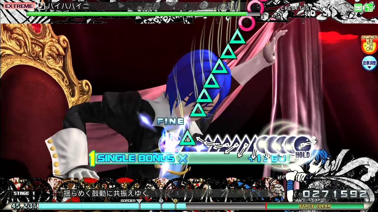 【初音ミク Project DIVA Arcade Future Tone】ハイハハイニ(EXTREME)