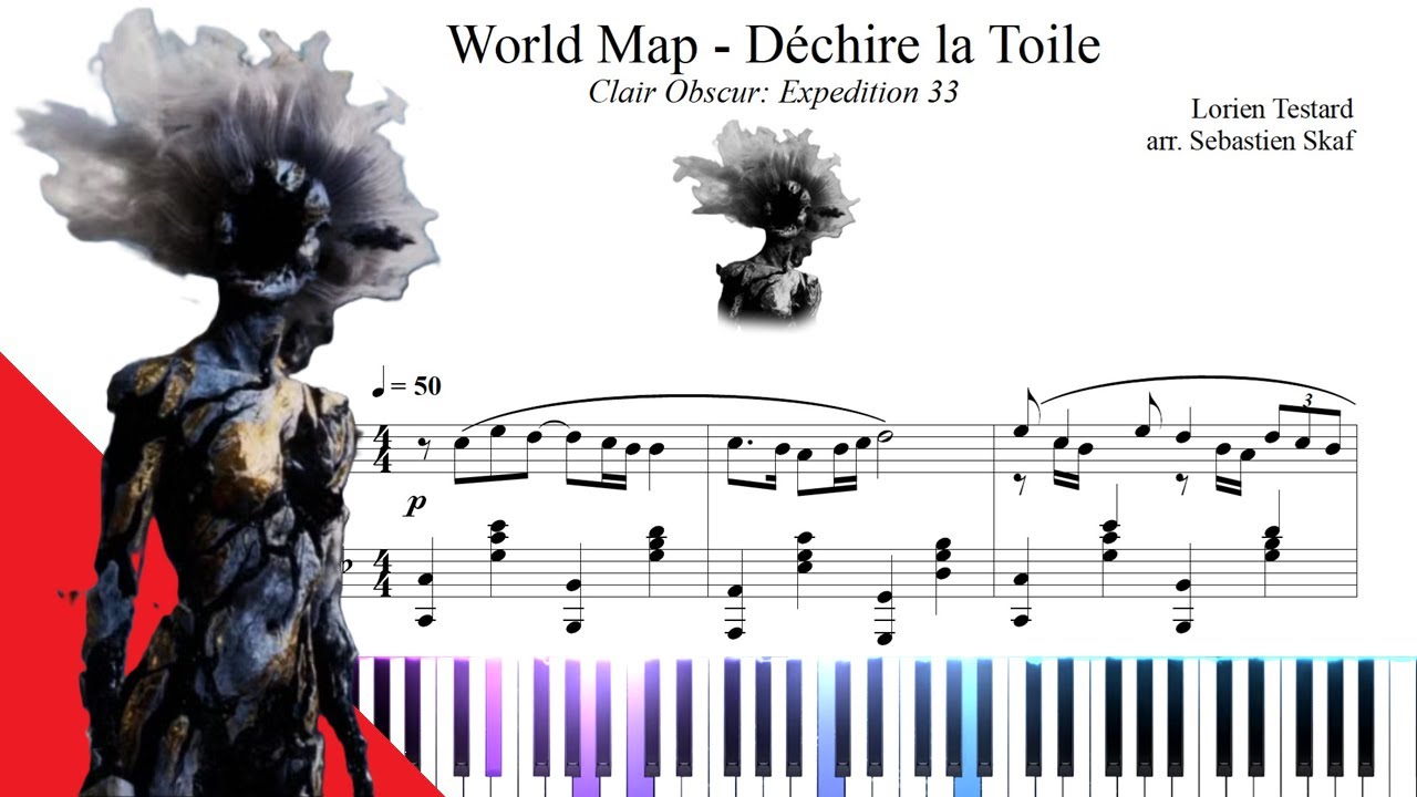 World Map - Déchire la Toile | Clair Obscur: Expedition 33 Piano cover