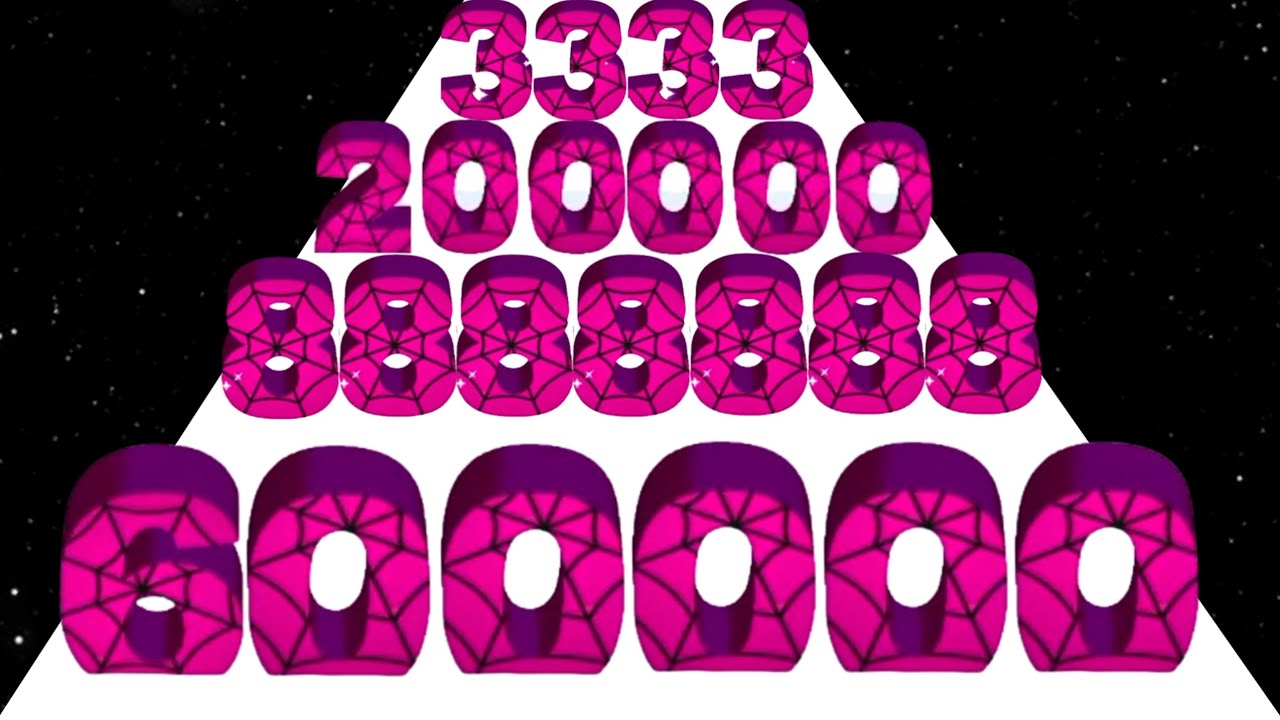 Number Rush: 2048 Challenge (vs) Number Run - All Level Gameplay Walkthrough (ASMR, Max Level)