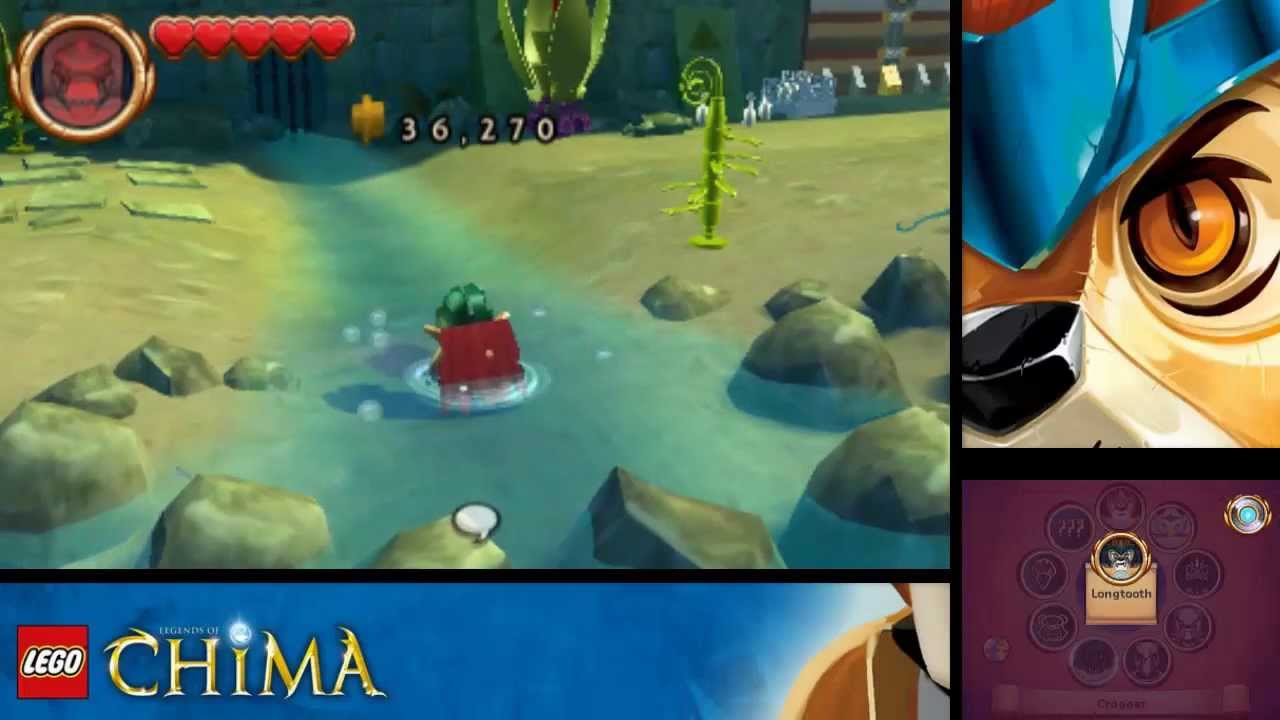 LEGO Legends of Chima: Laval's Journey - Level 1 Spiral Mountain 100% (Character Tokens, Treasures)