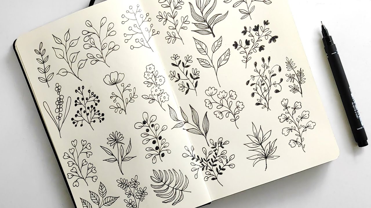 Flower Doodles : Capture an Artful Moment || Zentangle Art || Floral Zendoodle