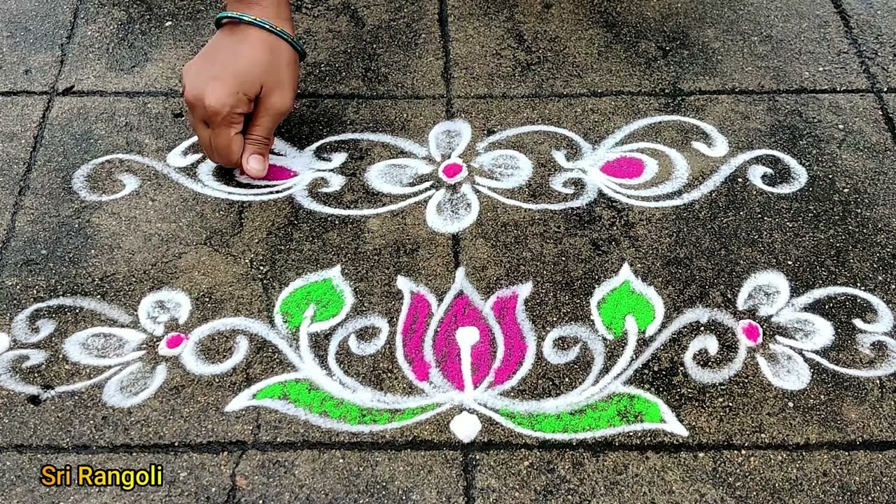 Pongal Border Rangoli Designs 2024 | Sankranthi Special Border Muggulu | Border designs| #SriRangoli