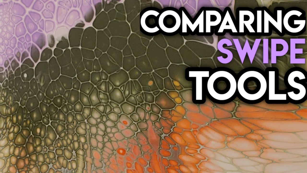 #15 Acrylic Pour Swipes | Comparing Swipe Tools | Fluid Art Tutorial