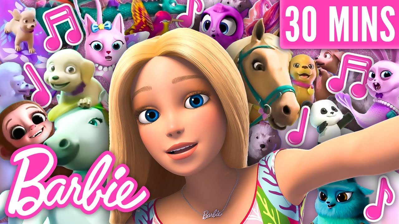 ¡Las MEJORES canciones de Barbie con sus amigos animales 🦋 🦄 🐶 🐼! | Barbie Latinoamérica