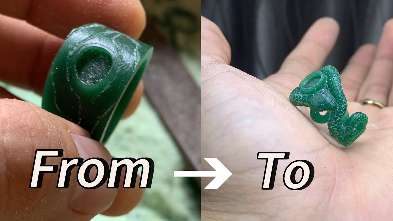Creating a Handcrafted Snake Ring – From Wax to Masterpiece