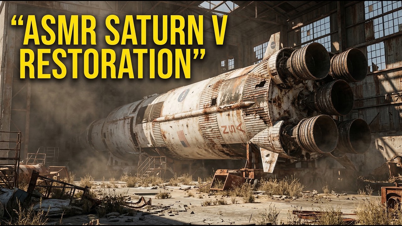 Space Rocket Restoration Full Rebuild of Saturn V Moon Rocket 1967 from Abandoned  to New