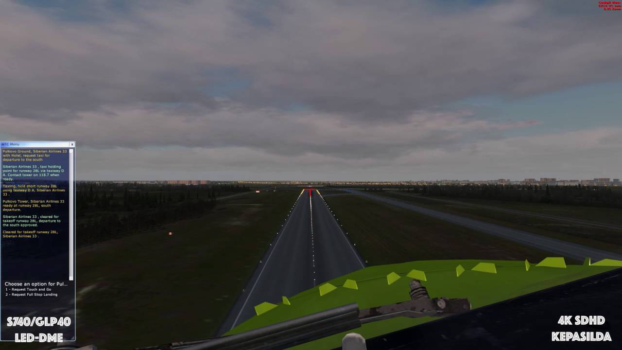 [1080P 60fps] PMDG NGX 738 S7&GLOBUS. Санкт-Петербург - Москва ДМЕ