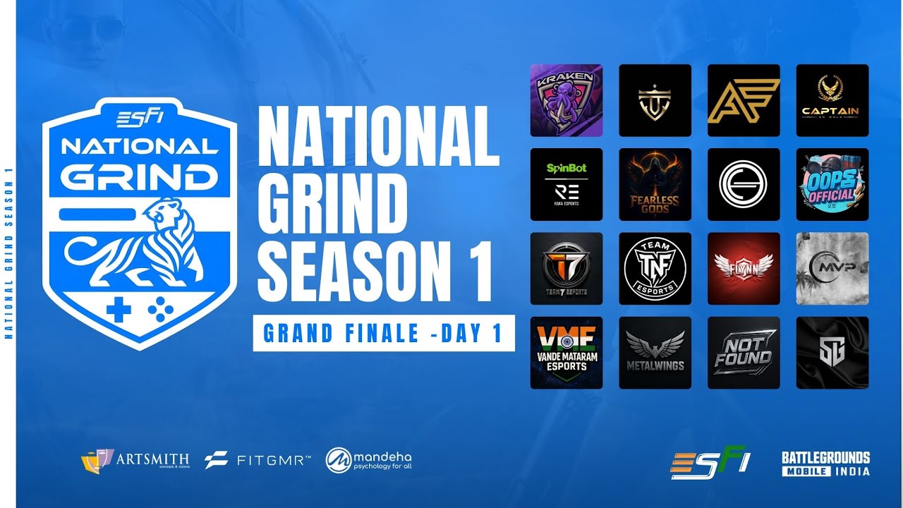 ESFI National Grind | Season 1 BGMI Grand Finale Day 1 | Live Coverage | ENG BGMI