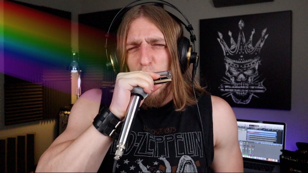 COMFORTABLY NUMB SOLO PLAYED ON HARMONICA!!! (Pink Floyd)