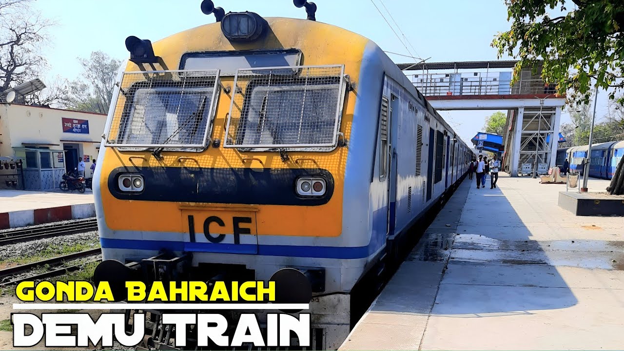 Gonda to Bahraich || Train Journey || DEMU Train Journey || Gonda to Bahraich Train Journey