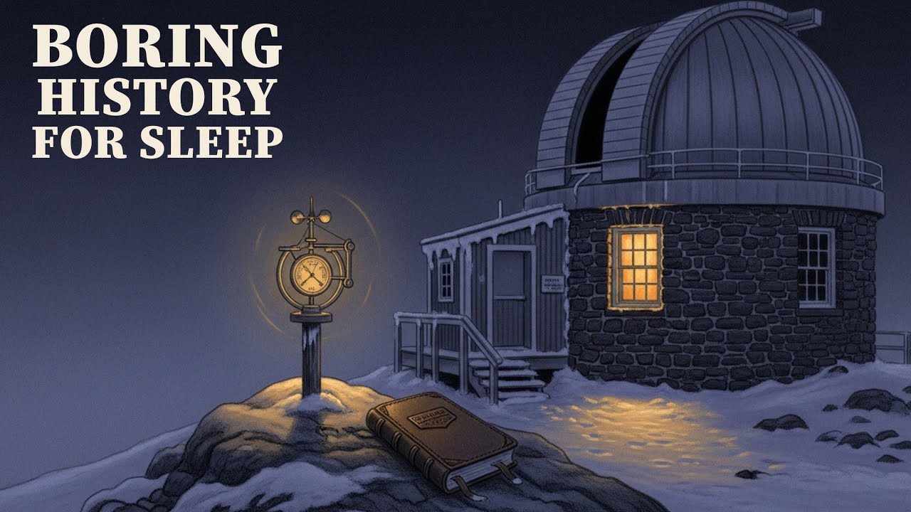 Night Watch at Mount Washington Observatory || 1930s Winter | Boring History | Wind ASMR