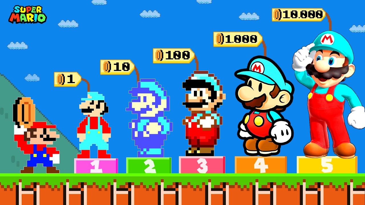 Can Mario Buy ALL Legendary Mario Versions in Super Mario Bros.?