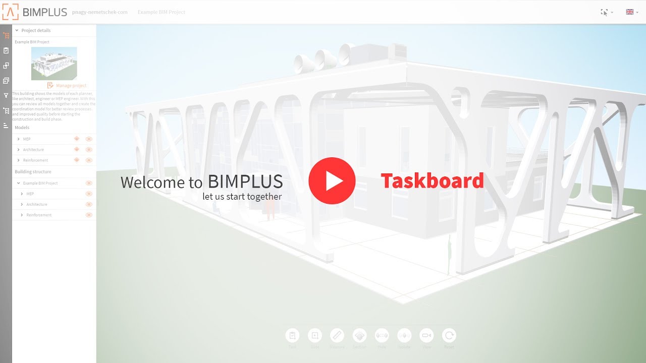 Create BIM task in Bimplus Taskboard