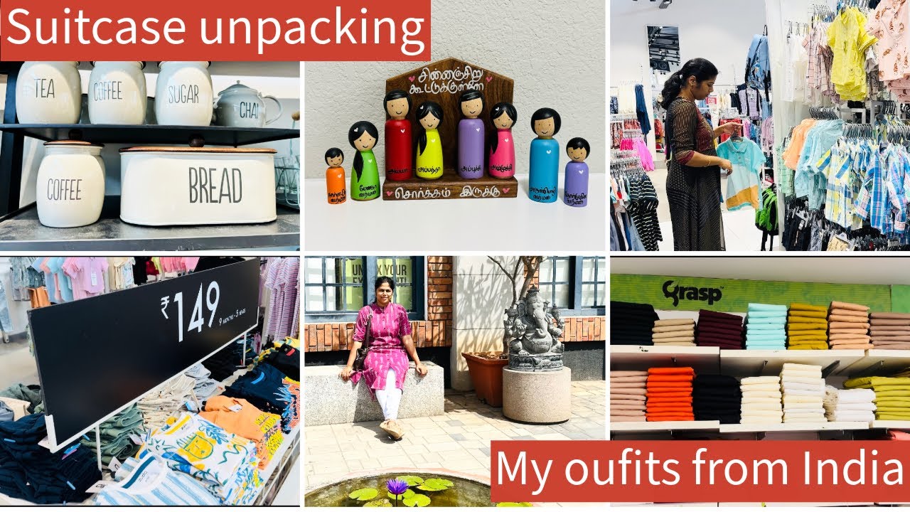 தமிழில்~ Suitcase unpacking || My outfit collection  from India
